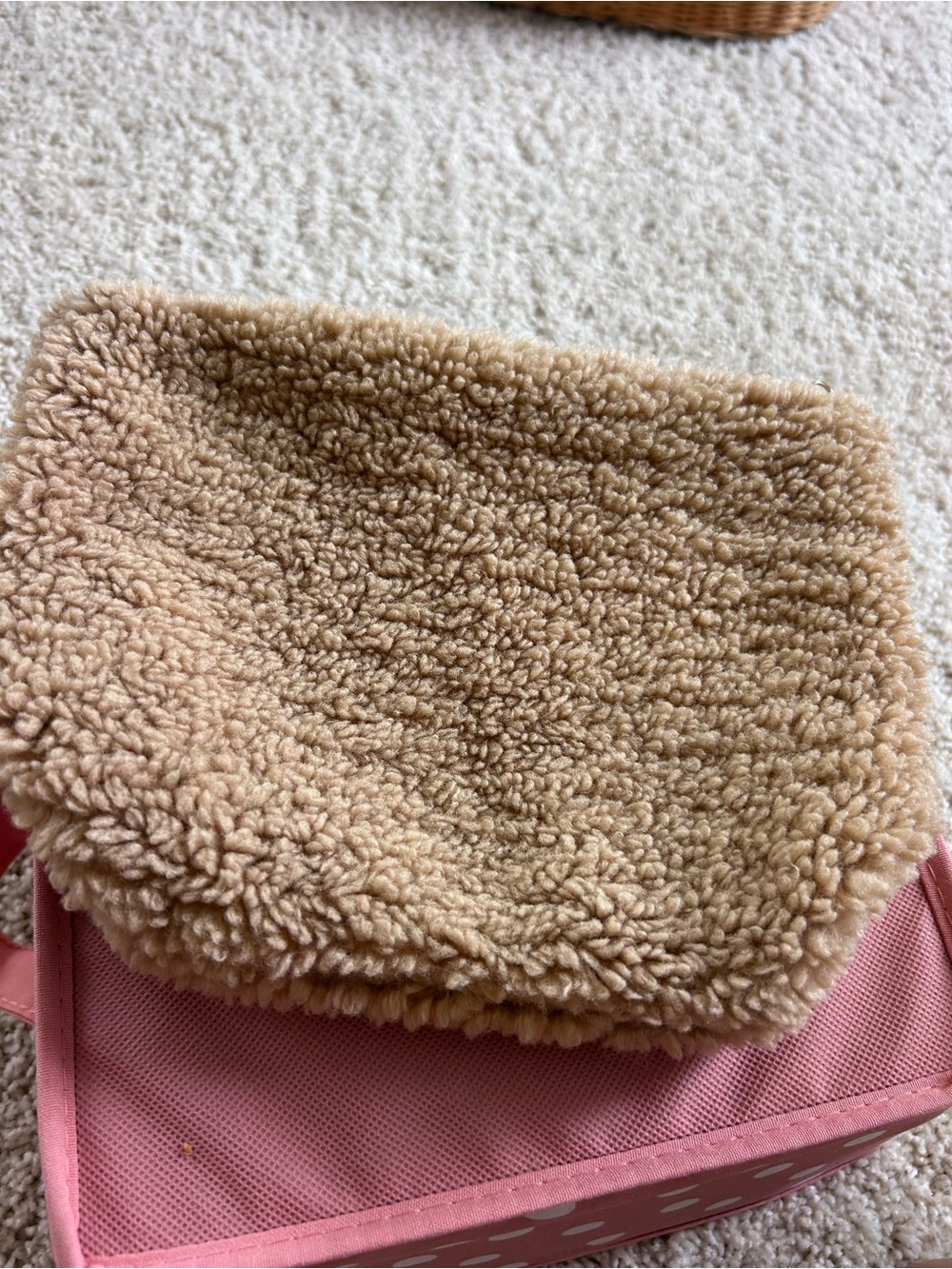 Cozy Sherpa Zip Pouch/Clutch